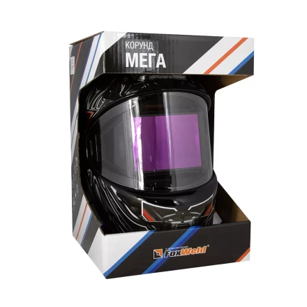 Маска сварщика Корунд МЕГА чёрная ф-р MEGA внеш. регулировка в коробке купить в Нягани