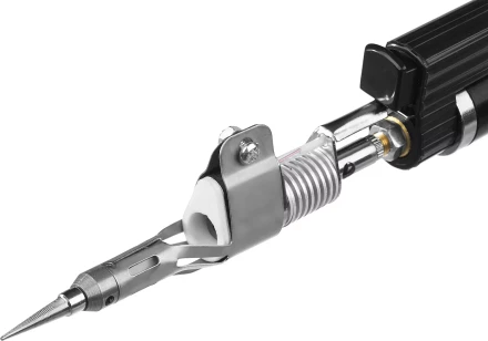 Газовая горелка STAYER &quot;PROFESSIONAL&quot;, 2в1, пьезоподжиг, регулировка пламени, 4 насадки, 1200С 55505-H6 купить в Нягани