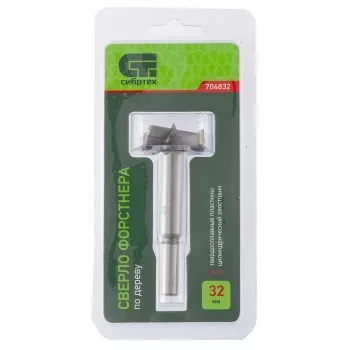 Сверло Форстнера по дереву 32 мм цилиндрический хвостовик СИБРТЕХ 704832 купить в Нягани