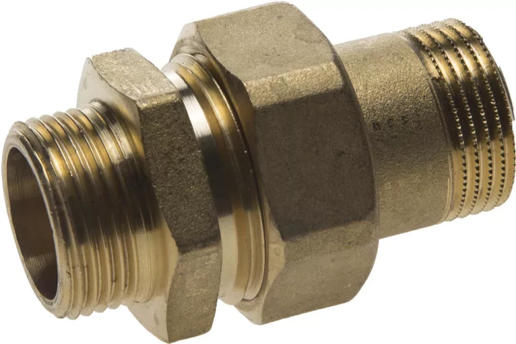 Соединитель GENERAL FITTINGS прямой с накидной гайкой, латунь, ш/ш, 3/4" 51037-S/S-3/4 купить в Нягани