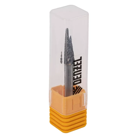 Борфреза по металлу твердосплавная Denzel, коническая закругленная, тип-L, 8 мм, 72067 купить в Нягани