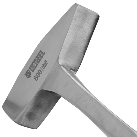 Молоток слесарный 800 г Denzel 10405, цельнометаллический, двухкомпонентная рукоятка купить в Нягани