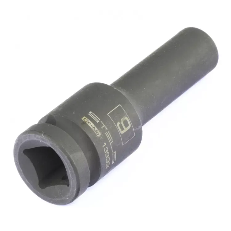 Головка ударная удлиненная шестигранная 9 мм 1/2" CrMo  Stels 13933 купить в Нягани