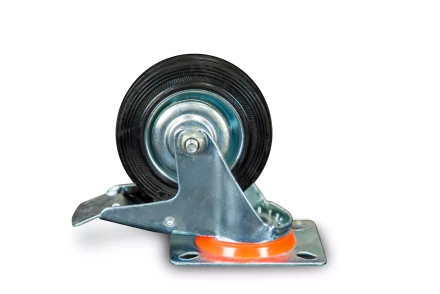 Колесо поворотное резина SCb 42 100 мм с тормозом (Y) 1022088 купить в Нягани