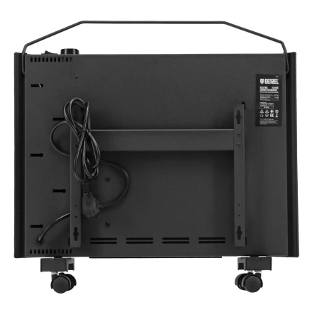 Конвектор электрический Denzel XCE-1000 B, 230 В, 1000 Вт, X-образный нагреватель черный 98127 купить в Нягани