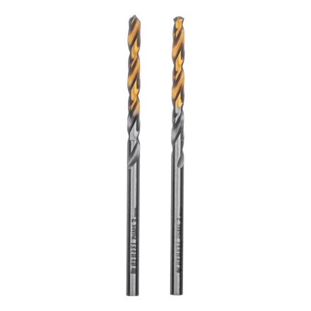 Сверло спиральное по металлу 3 x 60 мм, Р6М5, Golden Tip , 2шт. Denzel 718225 купить в Нягани