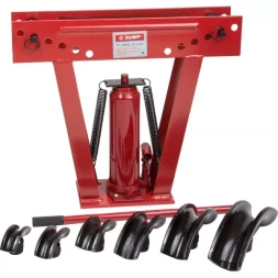 Набор ЗУБР "ЭКСПЕРТ" Трубогиб гидравлический, 12т, ход штока 232мм, 6 насадок 43078-12