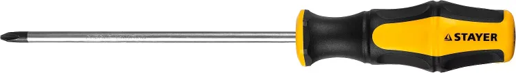 Отвертка STAYER "MASTER" "HERCULES", Сr-V, противоскользящая рукоятка, PH2x150мм 25052-2-15_z02 купить в Нягани
