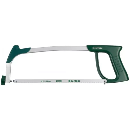 Ножовка по металлу, KRAFTOOL 15811, металлическая рукоятка, натяжение 120 кг, 300 мм 15811 купить в Нягани