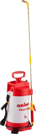 Опрыскиватель GRINDA садовый &quot;Clever Spray&quot;,5 л, с латунным  телескоп. удлинителем и упорами для ног 8-425155_z01 купить в Нягани