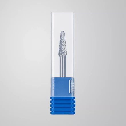 Зубр Твердосплавная борфреза L - конус с закругленным углом 28°, 8 х 22 мм, радиус 1.4 мм (28810-8-22) купить в Нягани