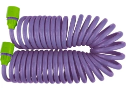 Шланг спиральный,  7,5 м  х  10 мм, пластм. фурнитура (адаптер 3/4"+ разбрызгиватель)  PALISAD 67412