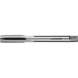 Метчик STAYER "MASTER" одинарный, для сквозных отверстий, сталь 9ХС, М8х1,25 28020-08-1.25