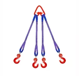 Строп текстильный четырехветвевой 4СТ 5 т  L=8 м  SF6 50 мм Звено РТ- 3