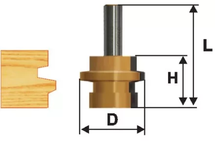 Фреза комбинированная универсальная Ф413Х254 мм хвостовик 12 мм 46506 купить в Нягани