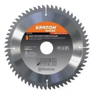 Диск пильный по дереву Кратон PROFESSIONAL O450 х 50 х 3,8 мм 40Т 1 06 03 024 купить в Нягани