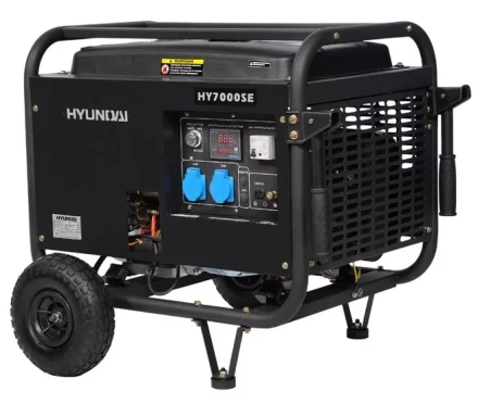 Бензогенератор Hyundai HY 7000SE + колеса купить в Нягани