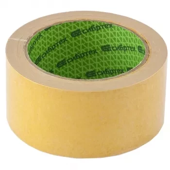 Лента клейкая двусторонняя 50 мм х 5 м на полипропиленовой основе Сибртех 88713 купить в Нягани