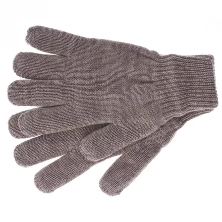 Перчатки трикотажные акрил двойные коричневый двойная манжета Сибртех Россия 68683 купить в Нягани