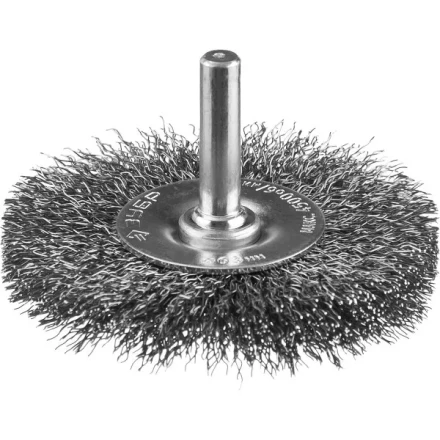 ЗУБР &quot;ПРОФЕССИОНАЛ&quot;. Щетка дисковая для дрели, витая стальная проволока 0,3мм, 63мм 35198-063_z02 купить в Нягани