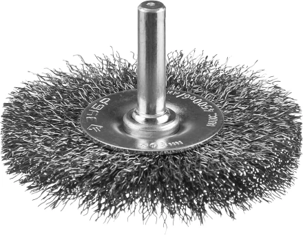 ЗУБР &quot;ПРОФЕССИОНАЛ&quot;. Щетка дисковая для дрели, витая стальная проволока 0,3мм, 63мм 35198-063_z02 купить в Нягани