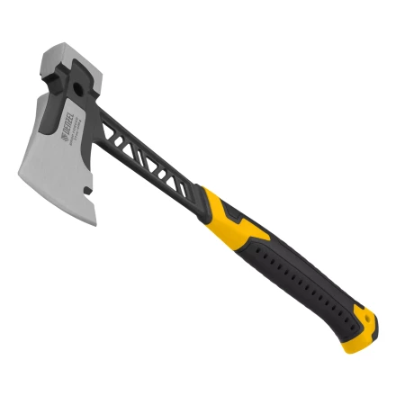 Топор цельнокованый 600 г Denzel 21499, двухкомпонентная обрезиненная рукоятка купить в Нягани