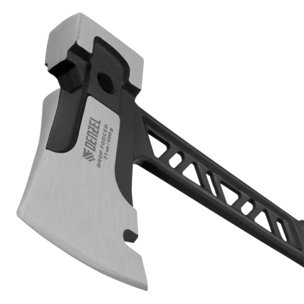 Топор цельнокованый 600 г Denzel 21499, двухкомпонентная обрезиненная рукоятка купить в Нягани