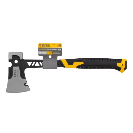 Топор цельнокованый 600 г Denzel 21499, двухкомпонентная обрезиненная рукоятка купить в Нягани