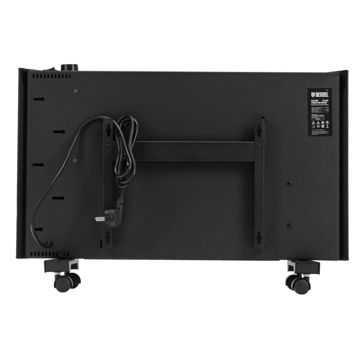 Конвектор электрический Denzel XCE-1500 B, 230 В, 1500 Вт, X-образный нагреватель черный 98128 купить в Нягани