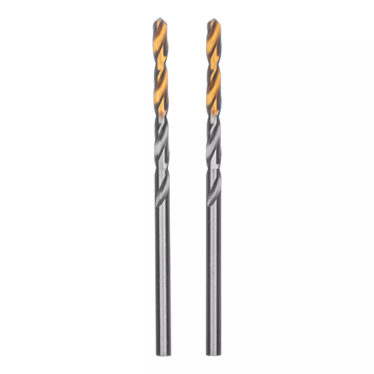 Сверло спиральное по металлу 3,2 x 65 мм, Р6М5, Golden Tip , 2шт. Denzel 718226 купить в Нягани