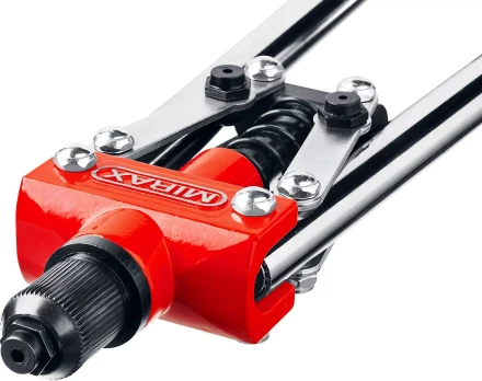 Заклепочник двуручный, DEXX 31034, заклёпки из Al и стали, регулят усил вытяг, d=2,4/3,2/4,8мм 31034 купить в Нягани