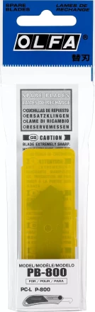 Лезвия OLFA двухсторонние для резака P-800, 13(16)х61х0,6мм, 3шт OL-PB-800 купить в Нягани