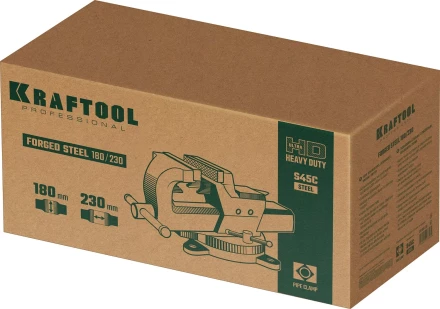 Тиски KRAFTOOL FORGE кованные стальные 32700-230 купить в Нягани