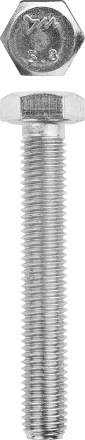 Болт ЗУБР &quot;МАСТЕР&quot; с шестигранной головкой, ГОСТ 7798-70, класс прочности 5.8, оцинкованный, M12x90мм, 5кг 303080-12-090 купить в Нягани