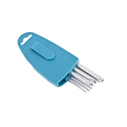 Набор ключей имбусовых TORX-TT T10-T50 удлиненные S2 сатинированные 9 шт Gross 16407 купить в Нягани