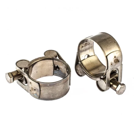 Хомуты металлические силовые 32-35 мм ширина 20 мм шарнирный W4 2 шт Сибртех 475193 купить в Нягани