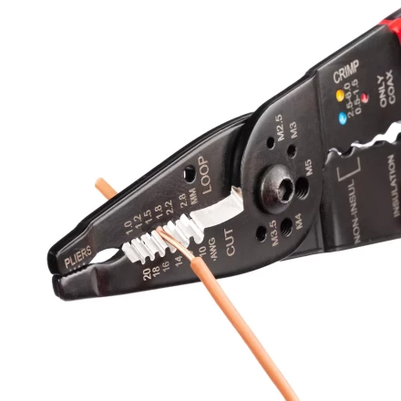 Многофункциональный стриппер КВТ WS-01F для снятия изоляции с проводов 0.5–4.0 мм (101541) купить в Нягани