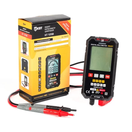 Мультиметр цифровой КВТ SMART KT 125В с True RMS (86325) купить в Нягани