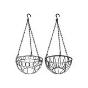 Подвесное кашпо диаметр 25,4 см высота с цепью и крюком 53,5 см  PALISAD 69016 купить в Нягани