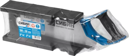 Ножовка СИБИН с двухкомпонентной рукояткой, стусло для заготовок 100х50мм, 300мм 15385-35 купить в Нягани