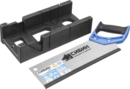 Ножовка СИБИН с двухкомпонентной рукояткой, стусло для заготовок 100х50мм, 300мм 15385-35 купить в Нягани