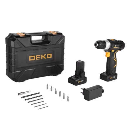 Дрель аккумуляторная в наборе DEKO GCD20DU3 SET5, 063-4145 купить в Нягани