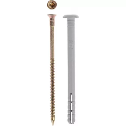 Дюбель-гвоздь ЗУБР &quot;МАСТЕР&quot; полипропиленовый, грибовидный бортик, 6 x 40 мм, 1700 шт 4-301350-06-040 купить в Нягани