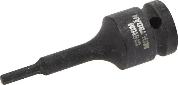 Торцовая головка KRAFTOOL "INDUSTRIE QUALITAT" ударная (1/2"), HEX, Cr-Mo, фосфатированная, H4 27950-04 купить в Нягани