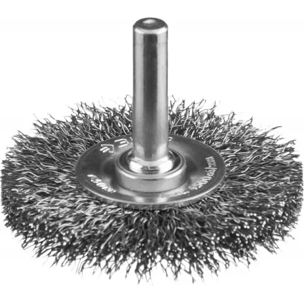 ЗУБР &quot;ПРОФЕССИОНАЛ&quot;. Щетка дисковая для дрели, витая стальная проволока 0,3мм, 50мм 35198-050_z02 купить в Нягани