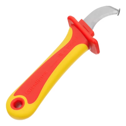 Нож диэлектрический Сибртех до 1000 В, для снятия оплетки электрокабелей 78808 купить в Нягани