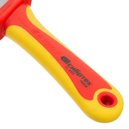 Нож диэлектрический Сибртех до 1000 В, для снятия оплетки электрокабелей 78808 купить в Нягани