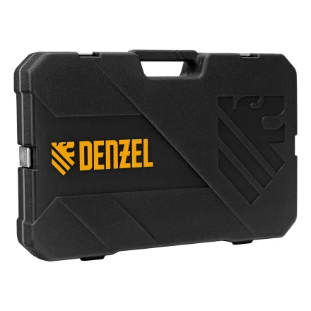 Набор инструментов, 1/2&quot;, 1/4&quot;, 3/8&quot;, CrV, S2, пластиковый кейс, 144 предмета// Denzel 15805 купить в Нягани