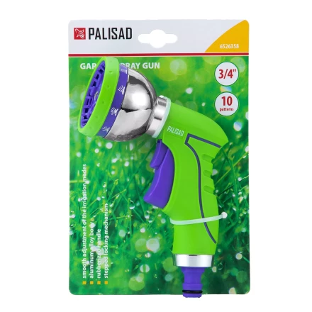 Пистолет-распылитель Palisad 6526358, 10 режимов, металлический корпус купить в Нягани