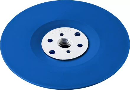 Тарелка опорная ЗУБР &quot;ПРОФЕССИОНАЛ&quot; пластиковая для УШМ под круг фибровый, М14, d=150мм 35775-150 купить в Нягани